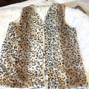 Cheetah Print Vest